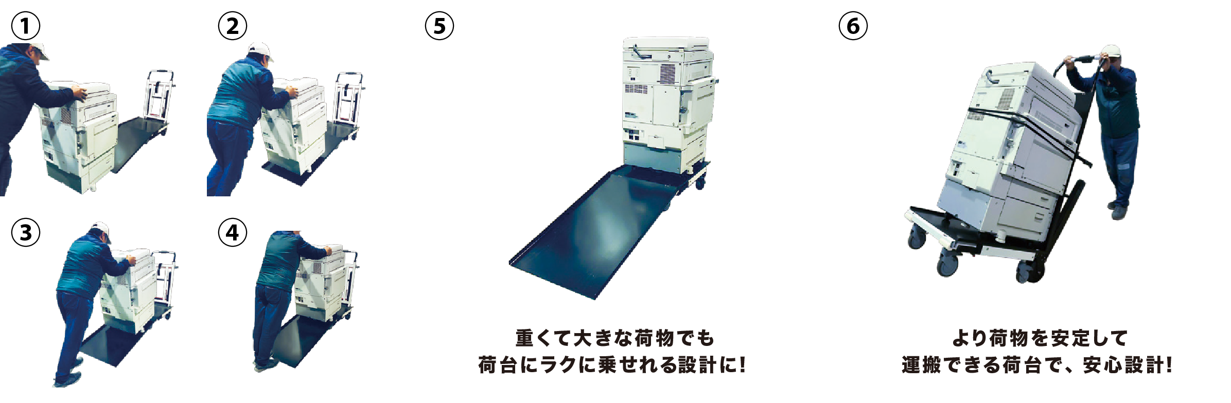 コピー機運搬専用 らく段