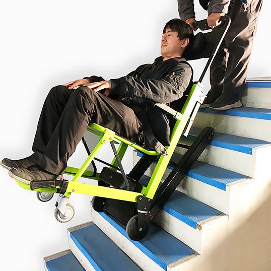 階段を上り下りする様子