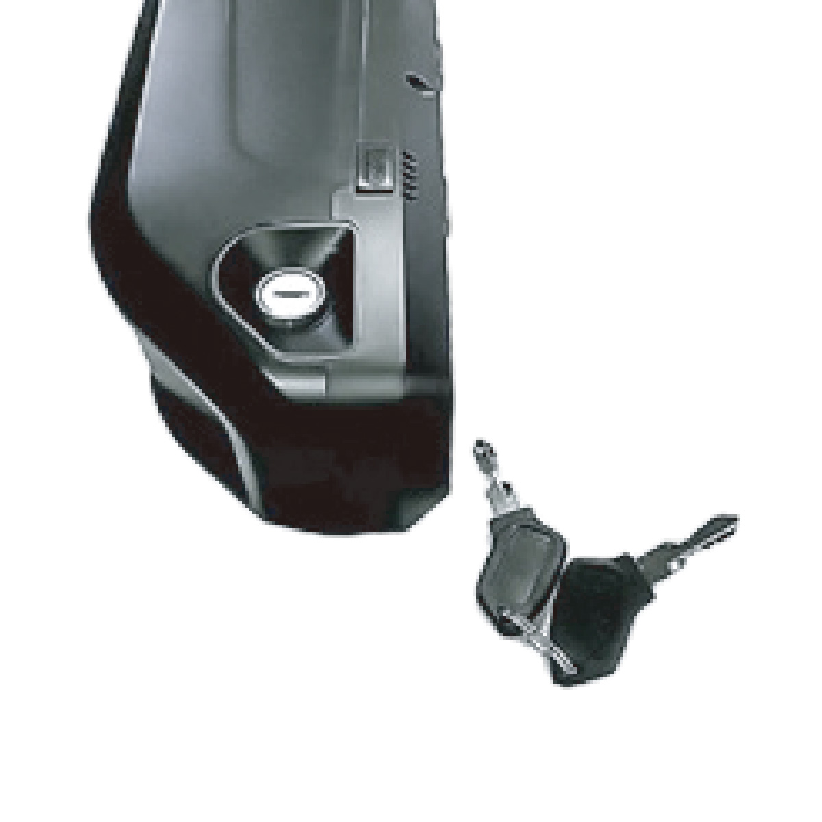 バッテリー＋盗難防止用鍵（2個）